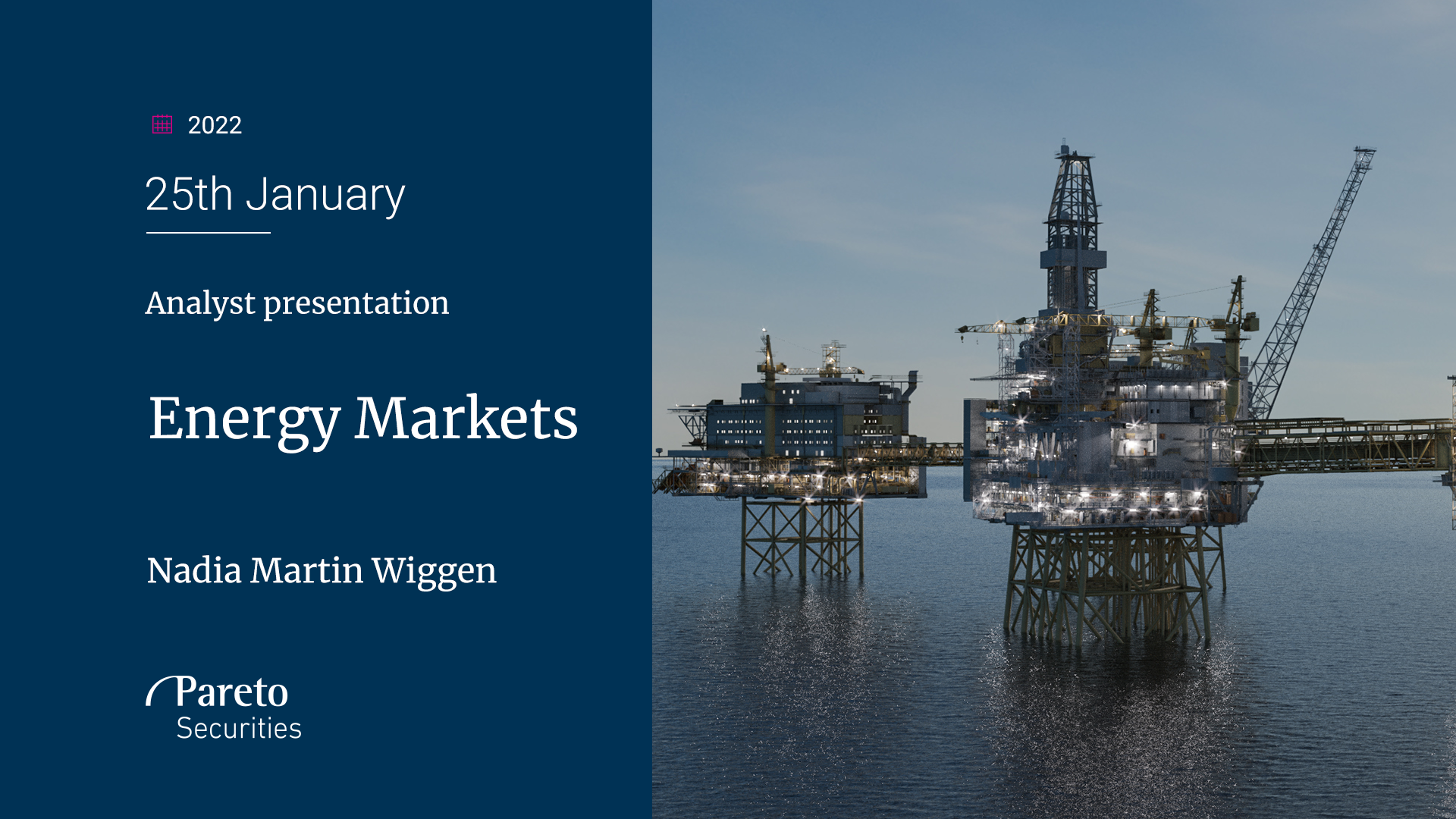 Olje er den nye oljen: Analytikerpresentasjon om energimarkedet